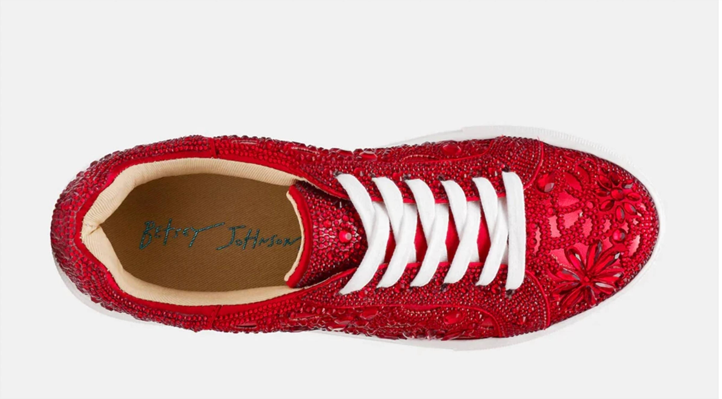 Betsey Johnson - Women's Reily Rhinestone Platform Sneaker Shoes