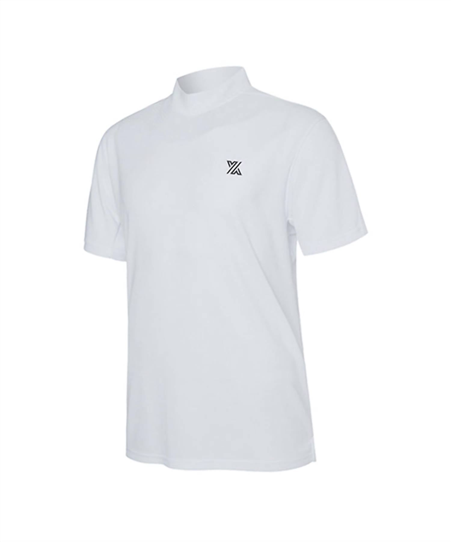 Xexymix Golf - Mock Neck Technical Short Sleeve Golf Top
