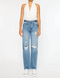 Kancan - Hattie High Rise 90's Straight Leg Jeans