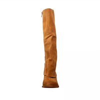 Antelope Women's Tessa Tall Suede Boots in cognac brown - women's shoe - view 4