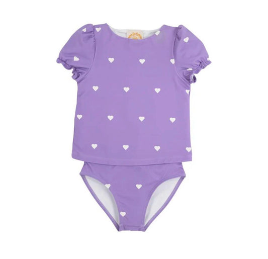 The Beaufort Bonnet Company - Toddler Girl's Short Sleeve Snorkel Tour Tankini