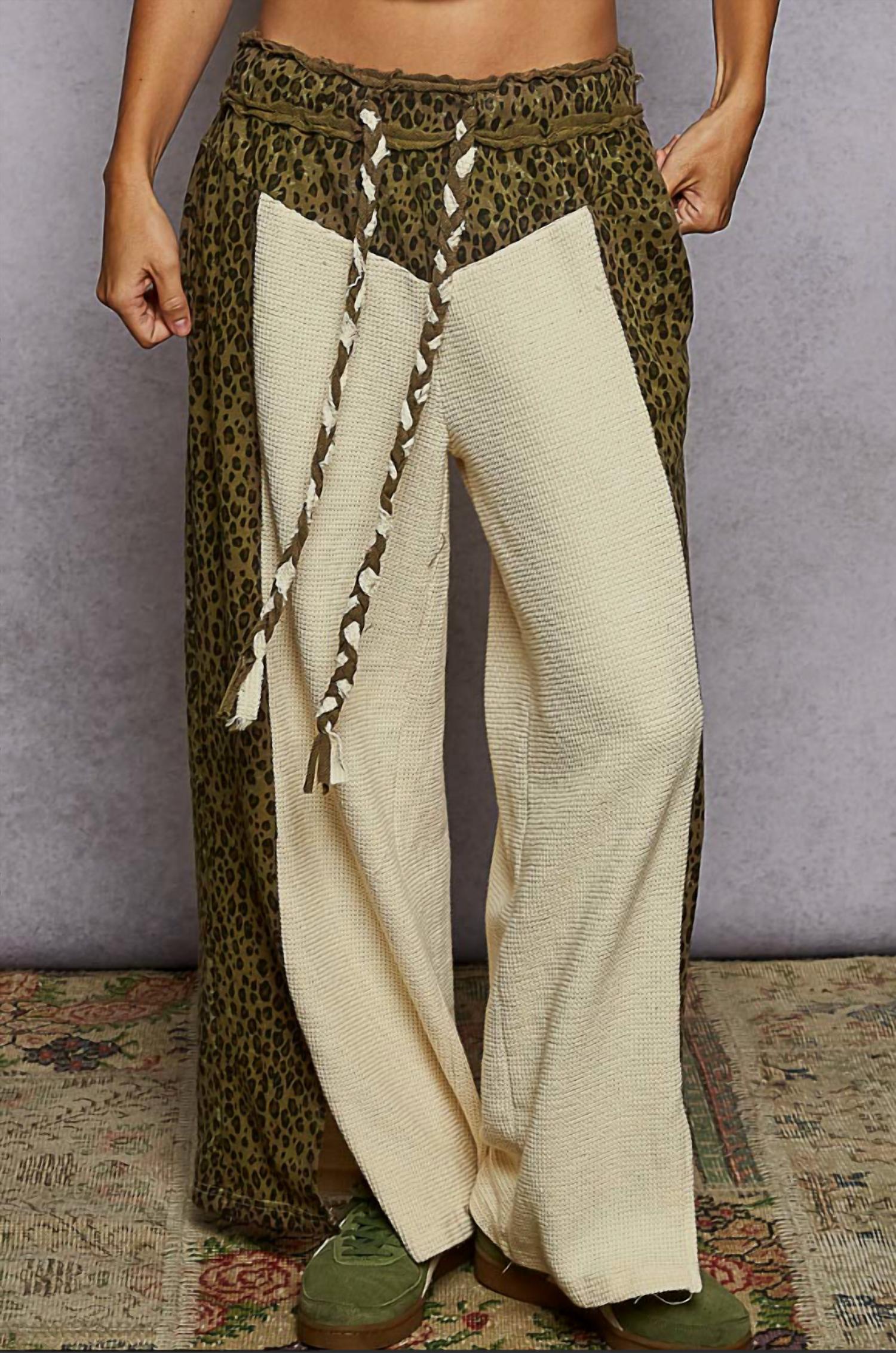 Pol - Thermal With Animal Printed Pants