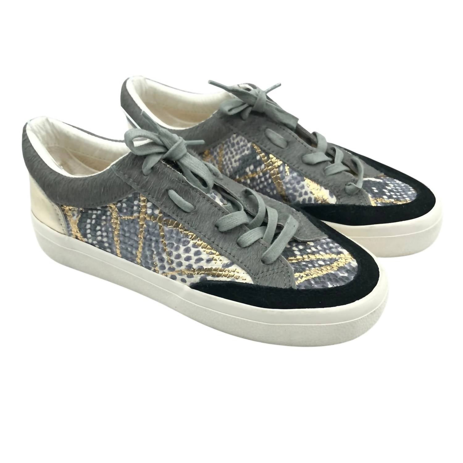 Vintage Havana Women's Lace-up Sneakers in silver - women's sneaker - alternate view