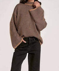 Elan - Striped Bell Sleeve Sweater