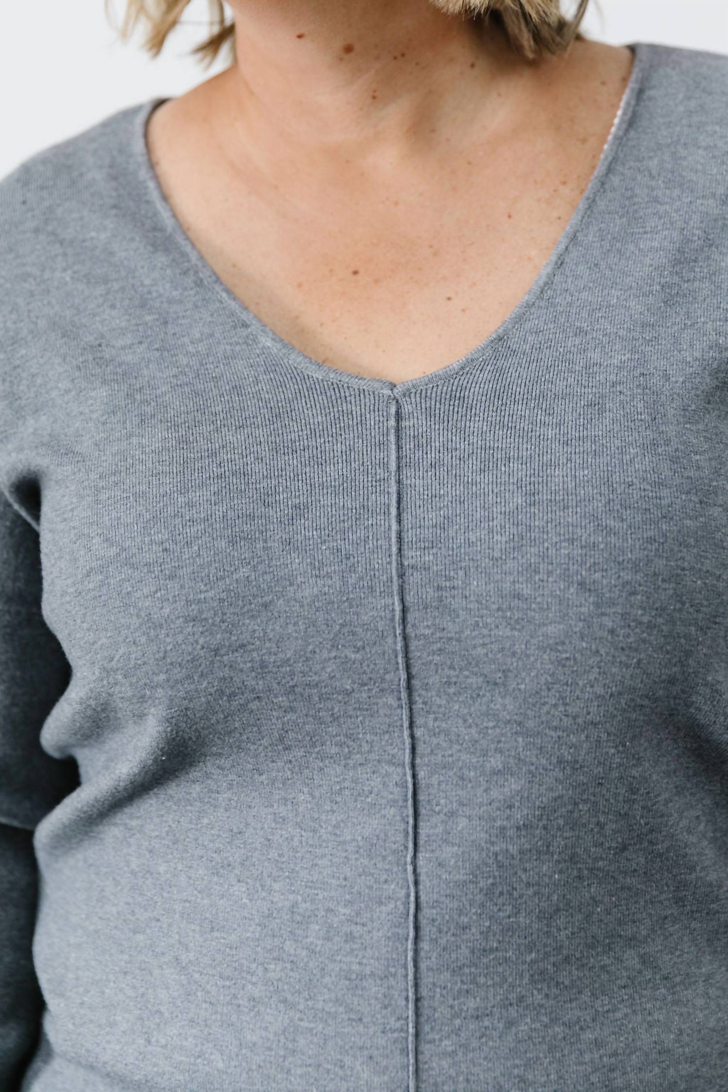 The Workshop Easton Sweater in gray - women's sweater - view 5