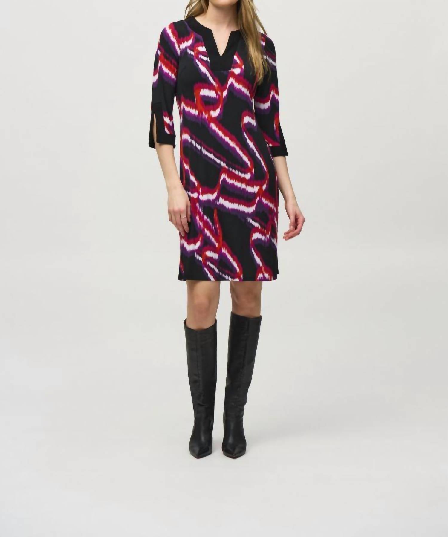 Joseph Ribkoff - Abstract Shift Dress