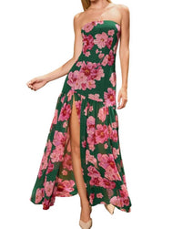 Dress Forum - Desert Bloom Strapless Maxi Dress