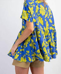 Entro - Peri Short Sleeve Printed Top