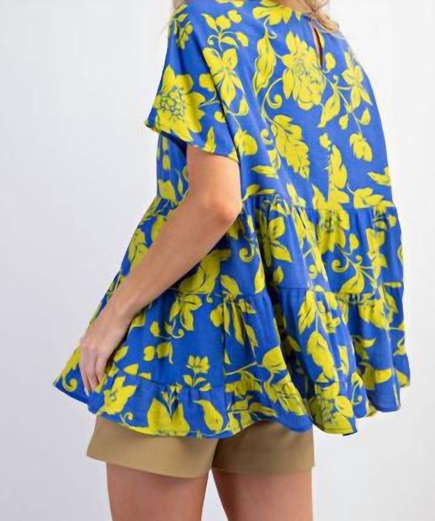 Entro - Peri Short Sleeve Printed Top