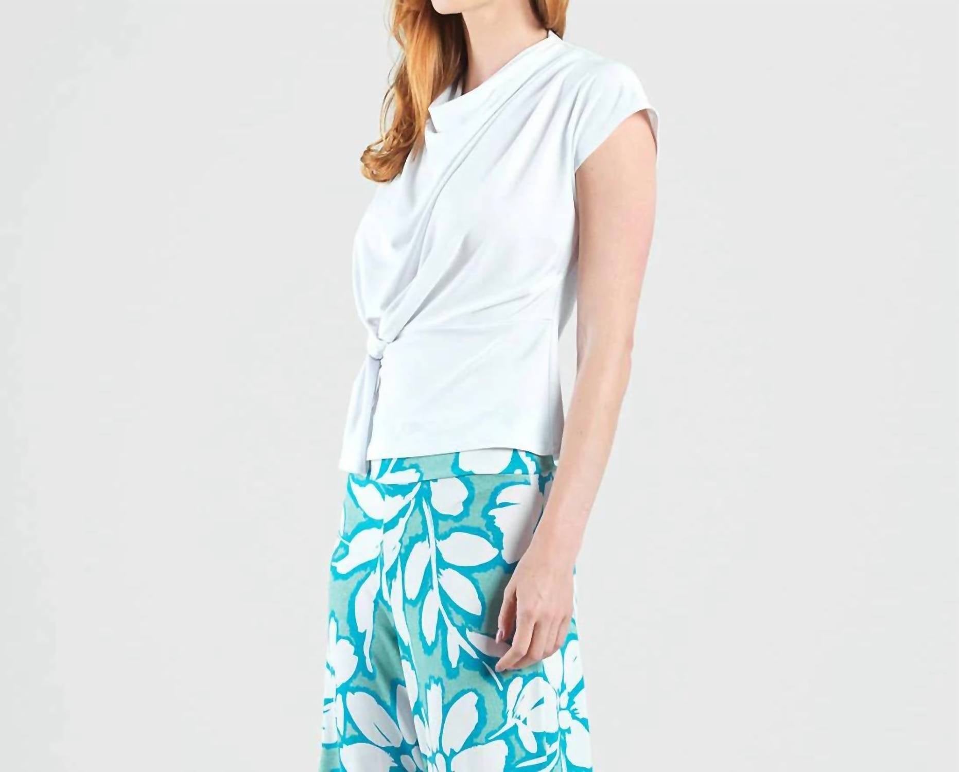 Clara Sunwoo - Drape Neck Loop Front Top
