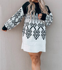 PROMESA Take Me To Aspen Mini Sweater Dress in black - women's dress - view 5