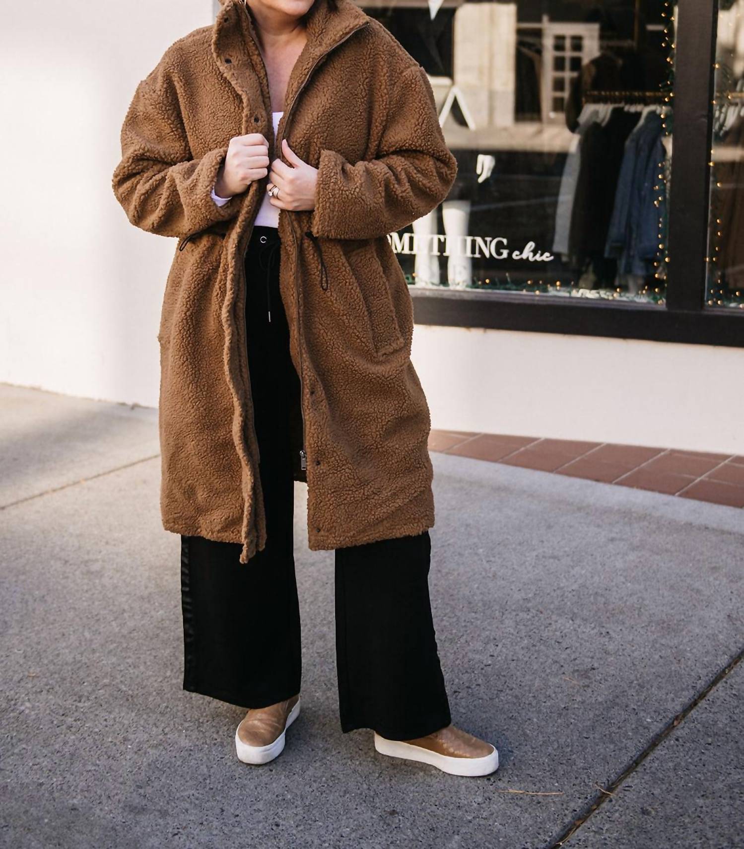 Rd Style - Mila Long Sherpa Jacket