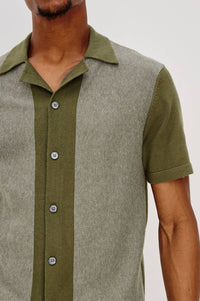 Rails Silas Shirt in olive khaki stripe - men's shirt - view 5