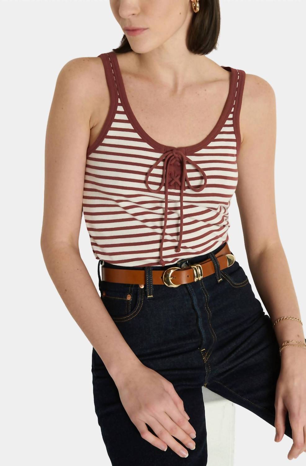 Nation Ltd - Women's Ill Lace Up Tank Top