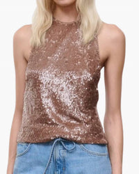 Staud - Bree Halter Neck Crop Top