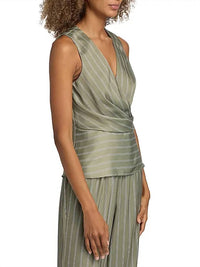 Ramy Brook - Veronika Striped Draped Sleeveless Top