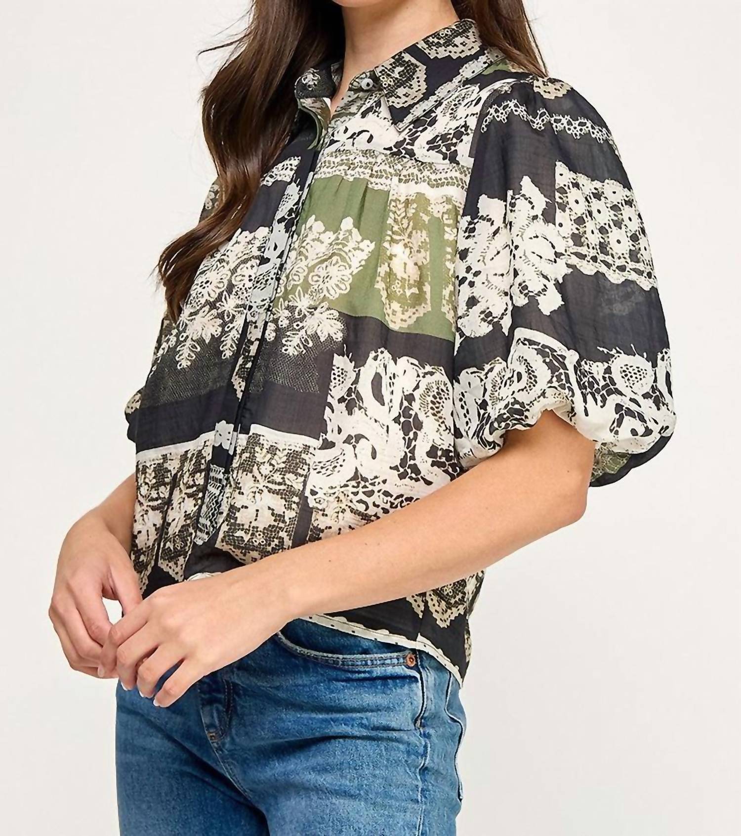 Ellison - Zooey Button Down Blouse