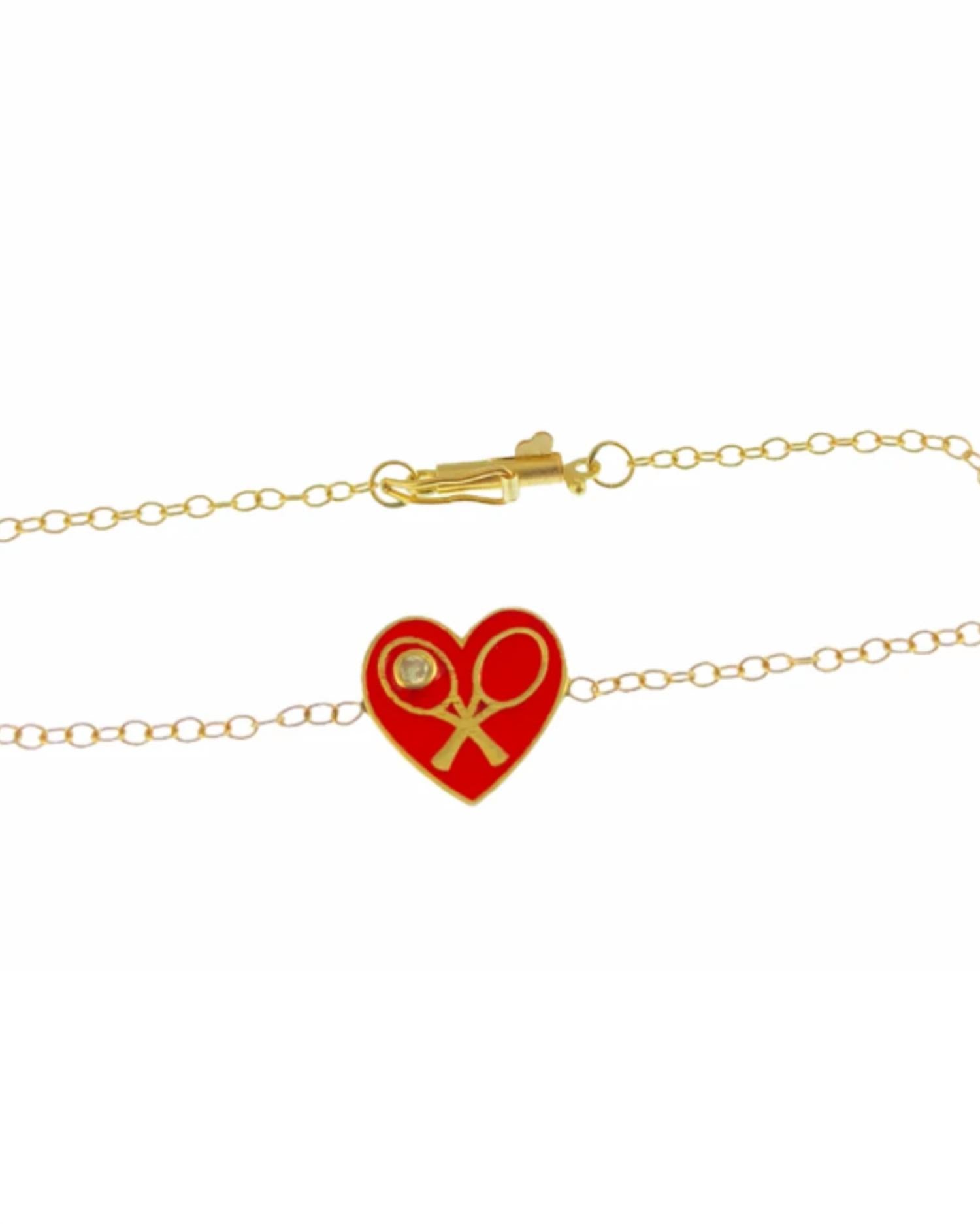 Love Love Tennis - Women's Diamond Bracelet