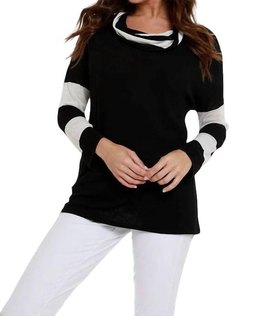 Angel - Striped Cowl Neck Sweater