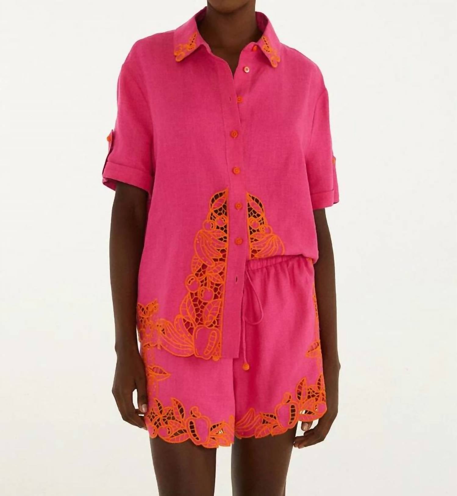 Farm Rio - Fruit Richiliuer Artisanal Shorts