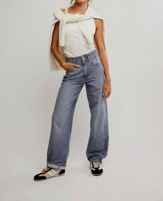 Free People - Aster High Rise Straight Leg Jeans