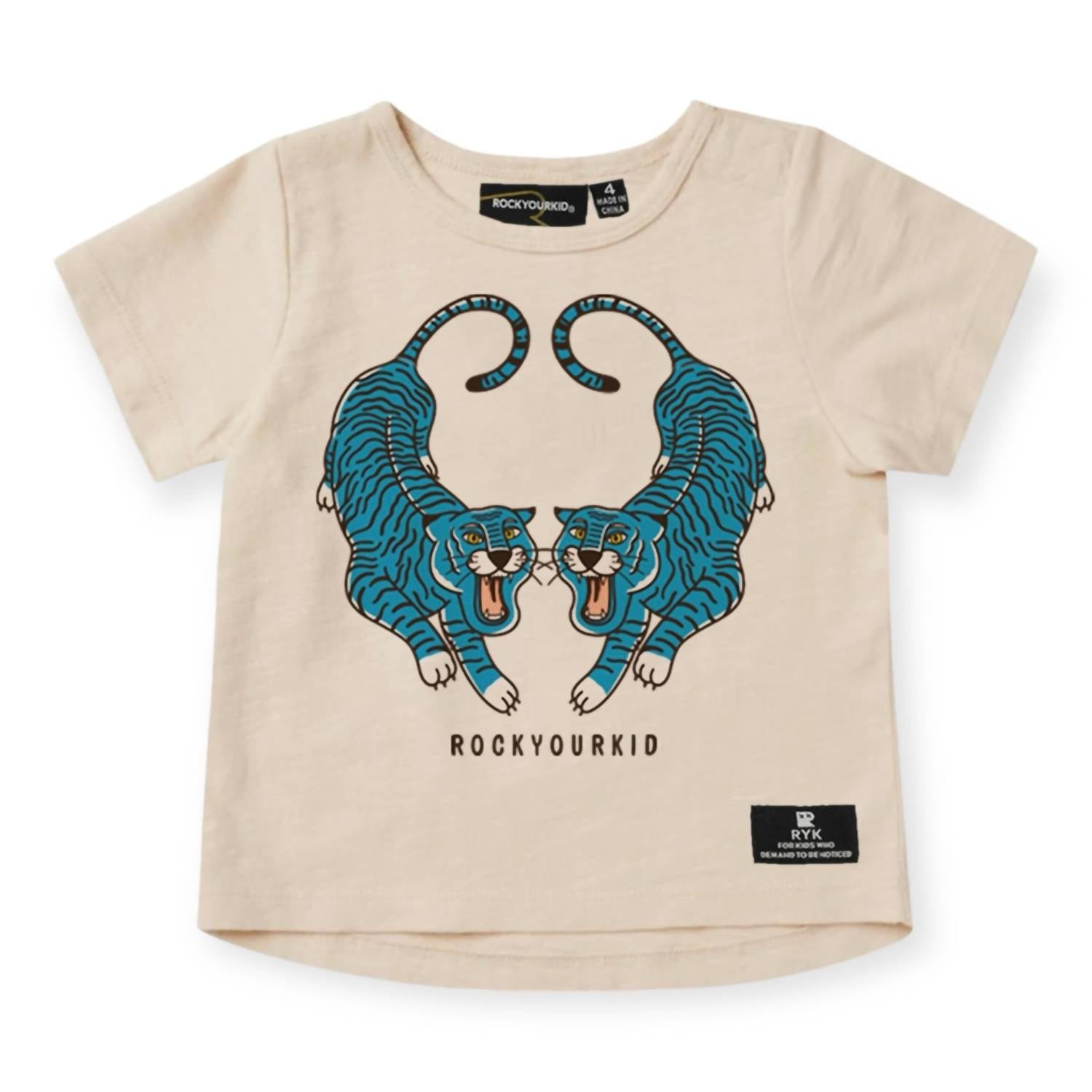 Rock Your Baby - Boy's Tiger Twins T-shirt & Go Tiger Shorts Set