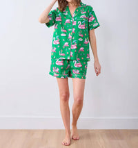 Printfresh - Flock Party Short Pajama Set