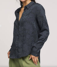 Current Air - Tonal Leopard Blouse