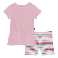 Kickee - Girl's Short Sleeve Playtime Outfit Set