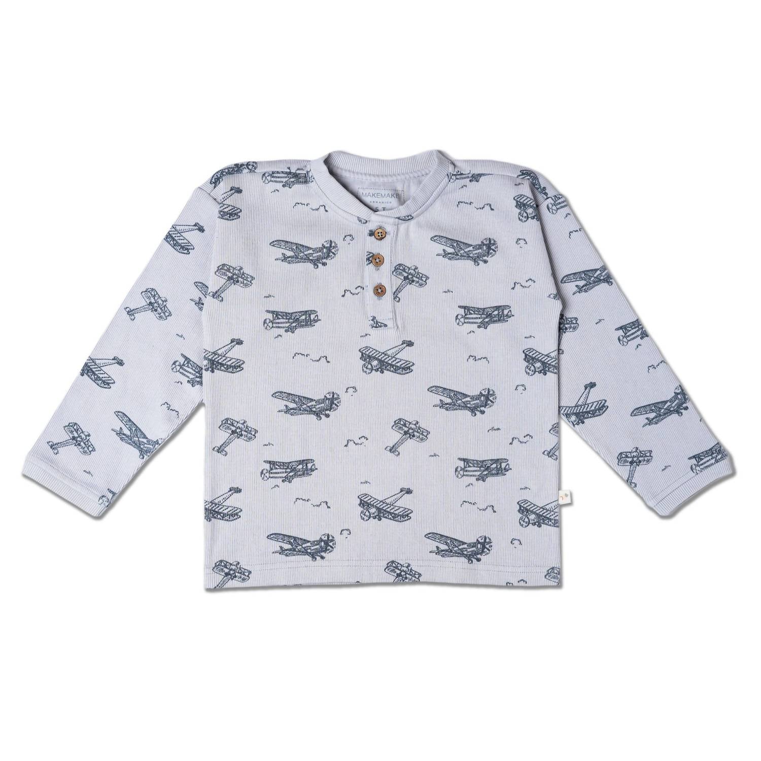 Makemake Organics - Kid's Organic Henley Tee