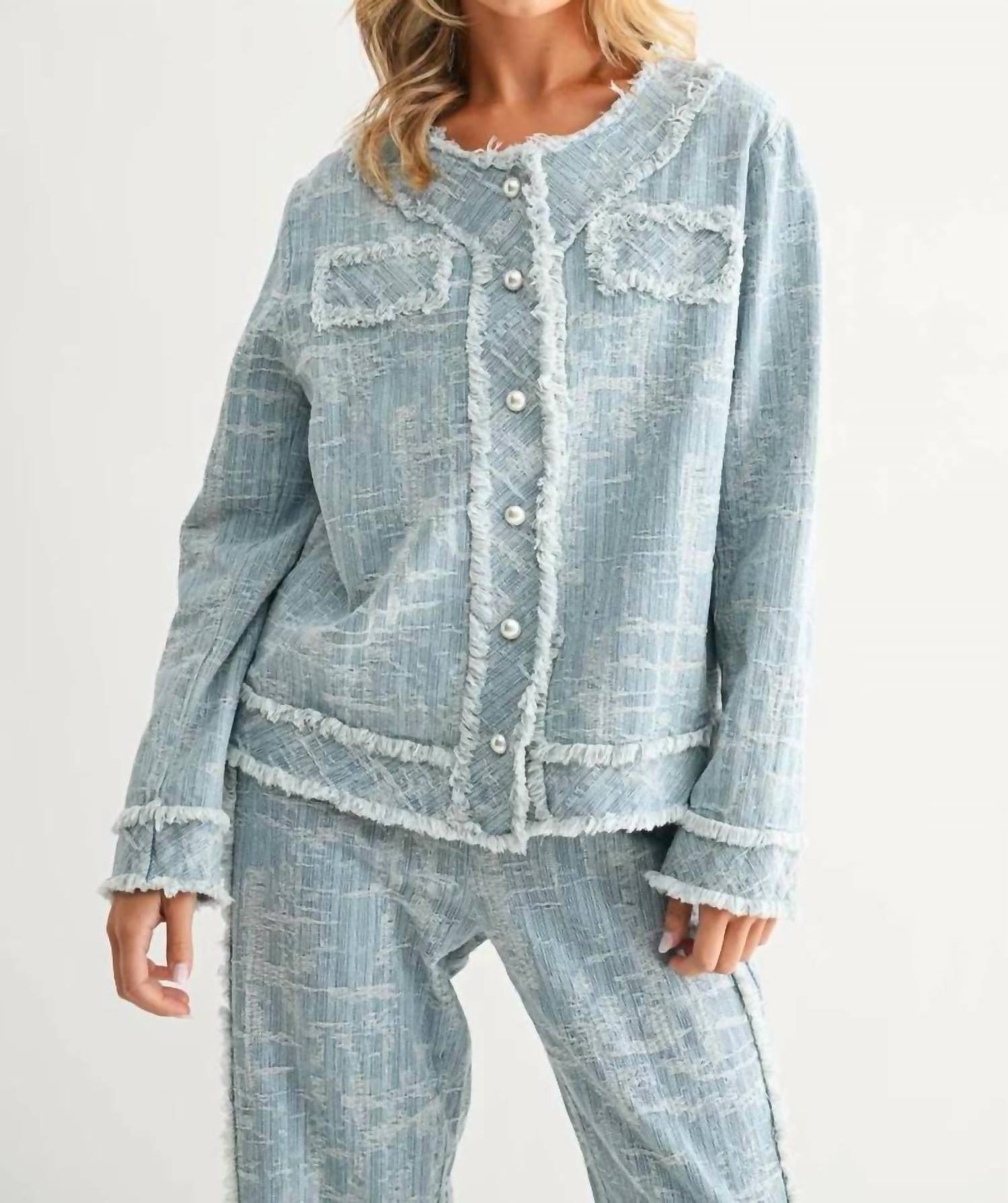 Joh - DARLA DENIM JACKET AND PANT SET