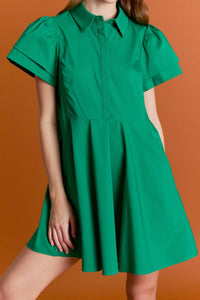 English Factory - PEPLUM SHIRT MINI DRESS