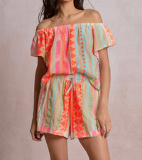 Elan - Neon Aztec Shorts