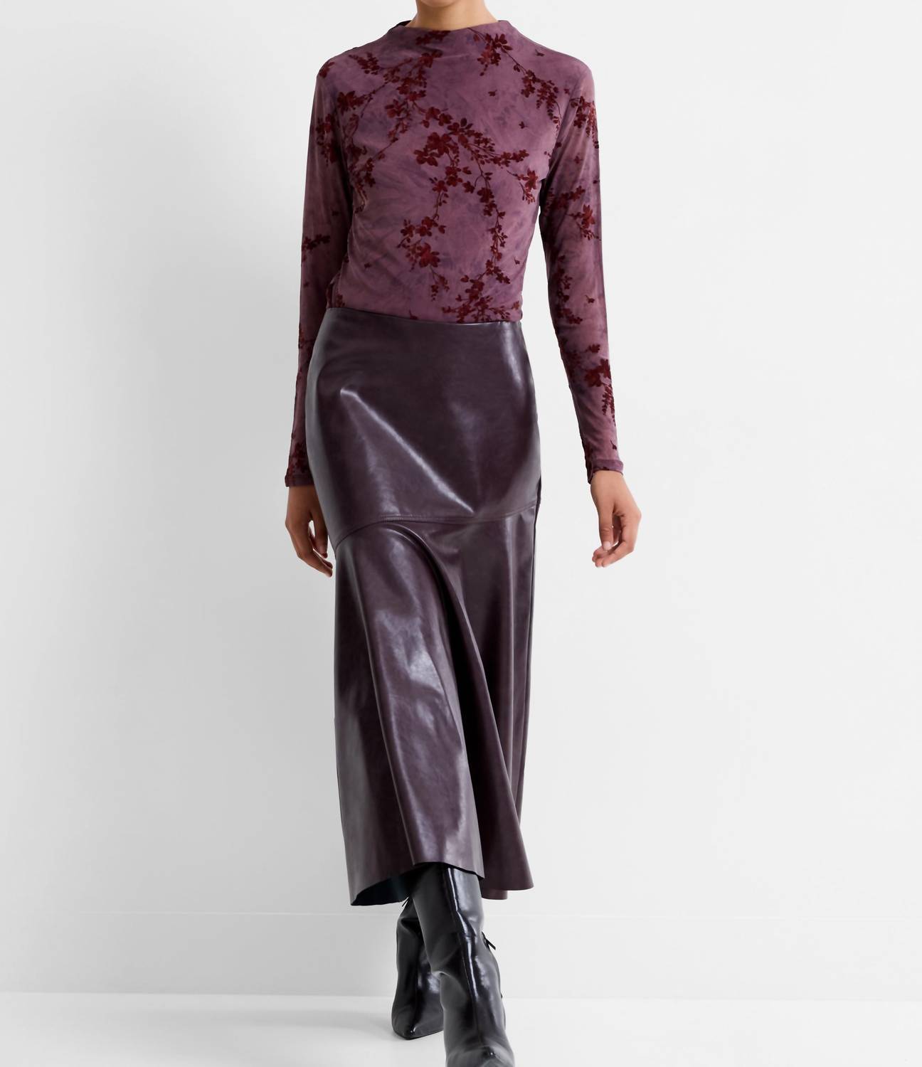 French Connection - Kayleigh Fluted Midi Skirt