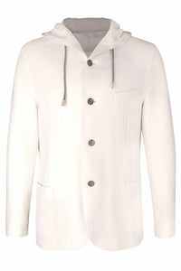 Eleventy - Boiled Wool Raw Cut Hooded Jacket