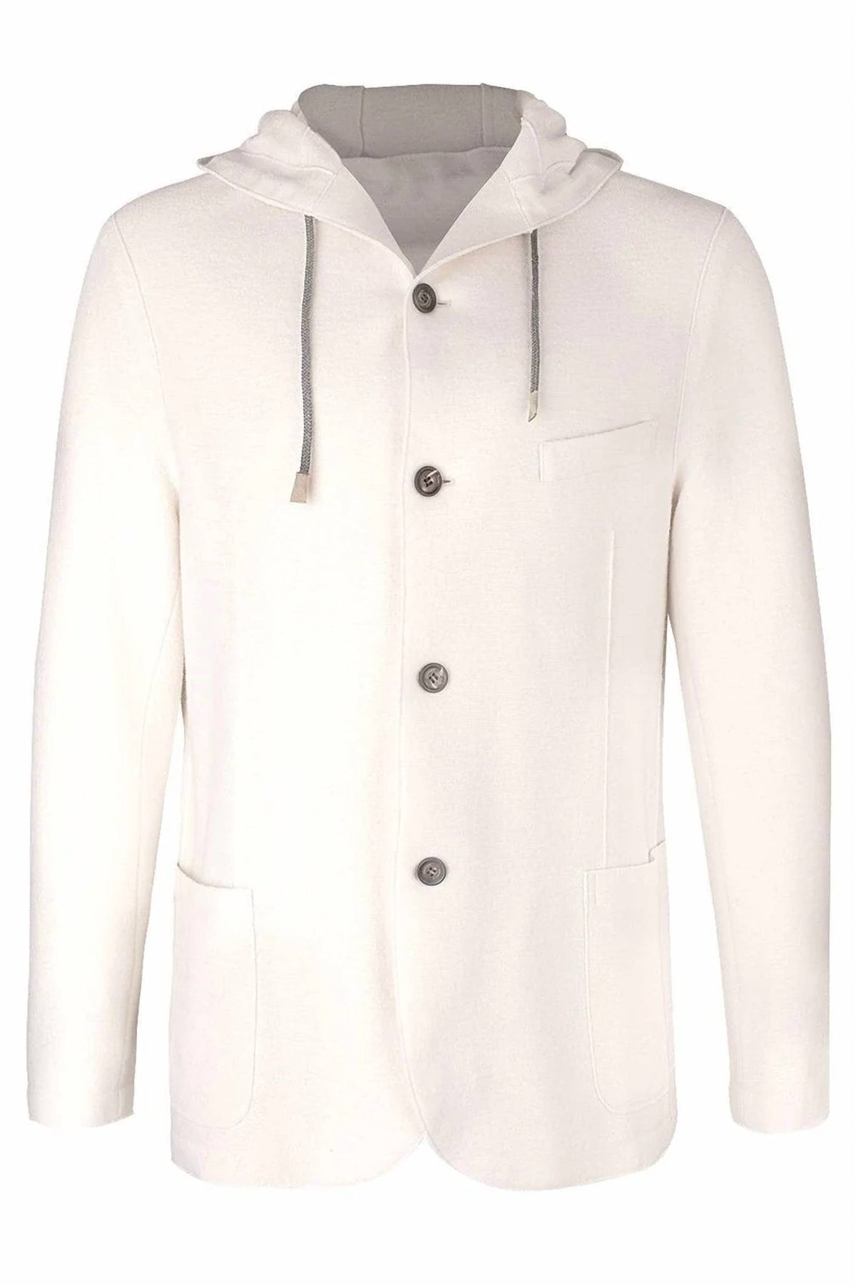 Eleventy - Boiled Wool Raw Cut Hooded Jacket