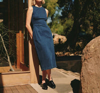 Bella Dahl - Zip Back Denim Midi Dress