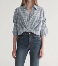 A.L.C. - Leo Stripe Cropped Top