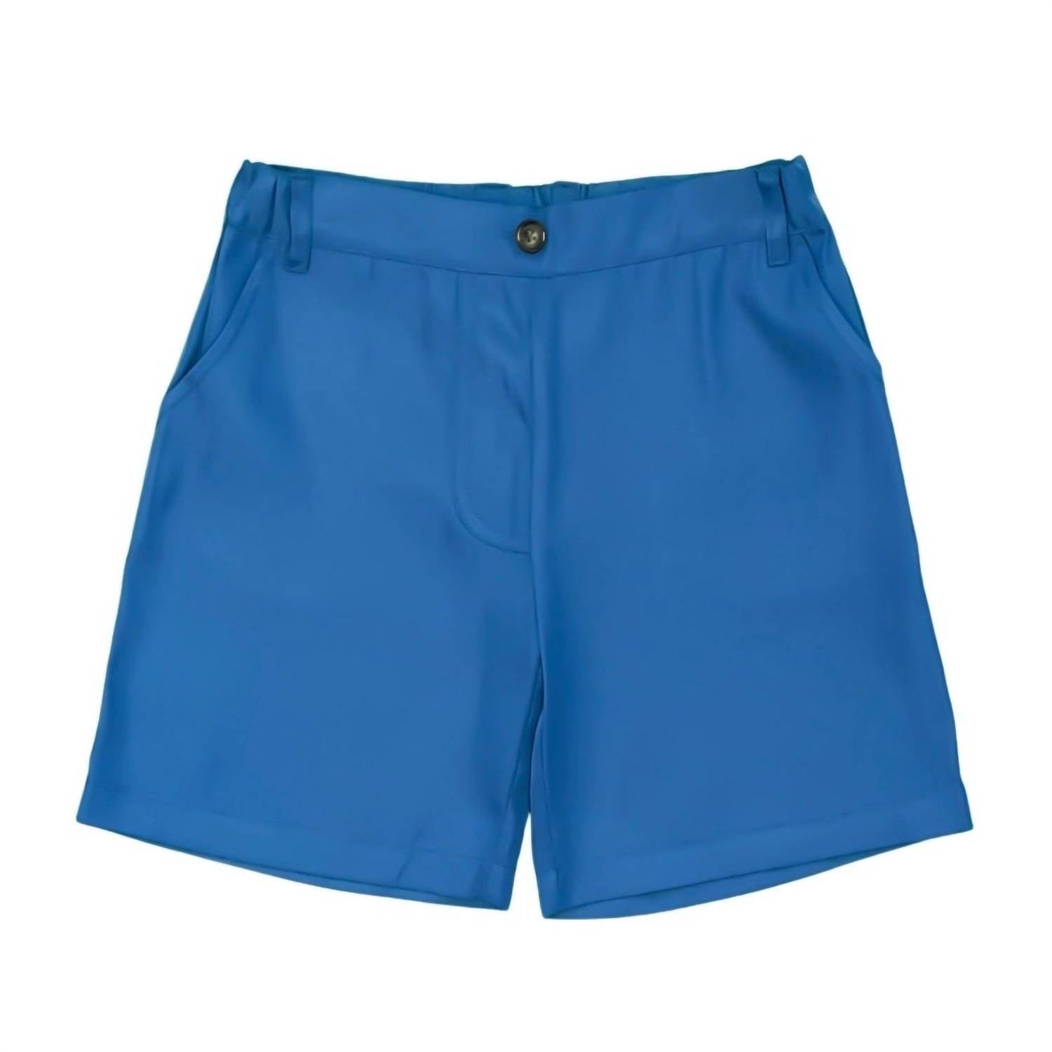Saltwater Boys Co. Boy's Ponce Performance Shorts in blue - kids' shorts
