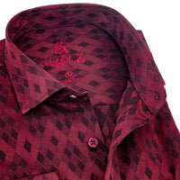 Eight X - Men's Argyle Jacquard Button Down Shirt
