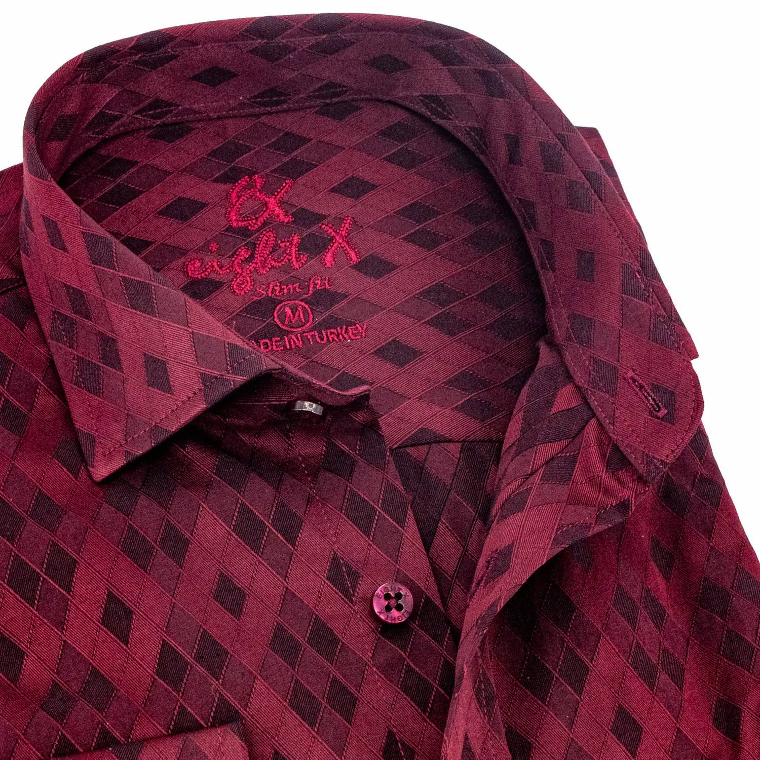 Eight X - Men's Argyle Jacquard Button Down Shirt