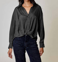 Dh New York - Emery Satin Button Down Top