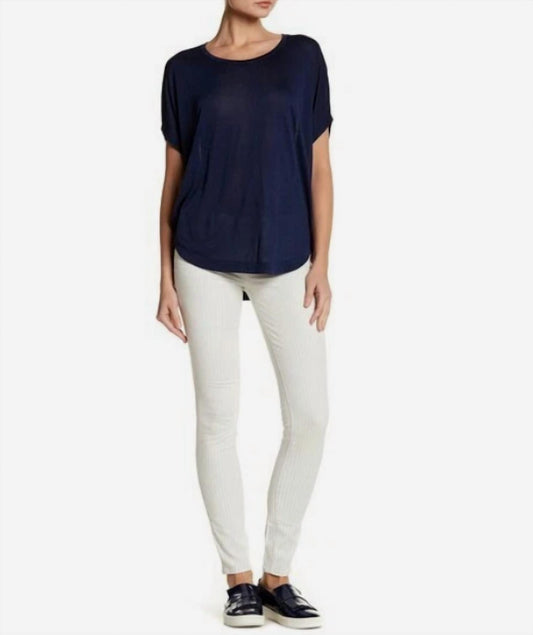 Vince - Riley Pinstripe Rexford Dive Skinny Jeans