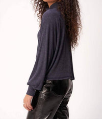 MORE LOVE MARLED RIB TURTLENECK TOP