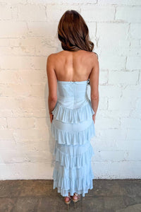 One & Only The Belle Maxi Dress in blue - women's dress - alternate view