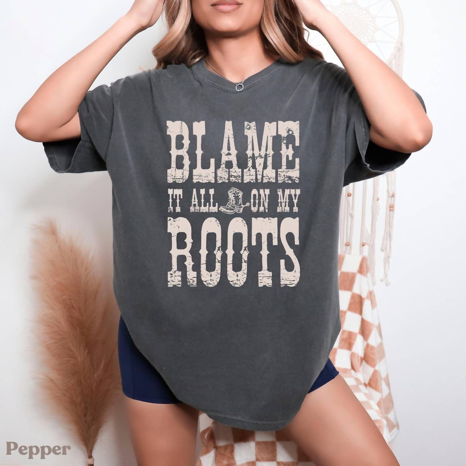 Wholesale Accessory Market - Blame It All Short Sleeve Tee