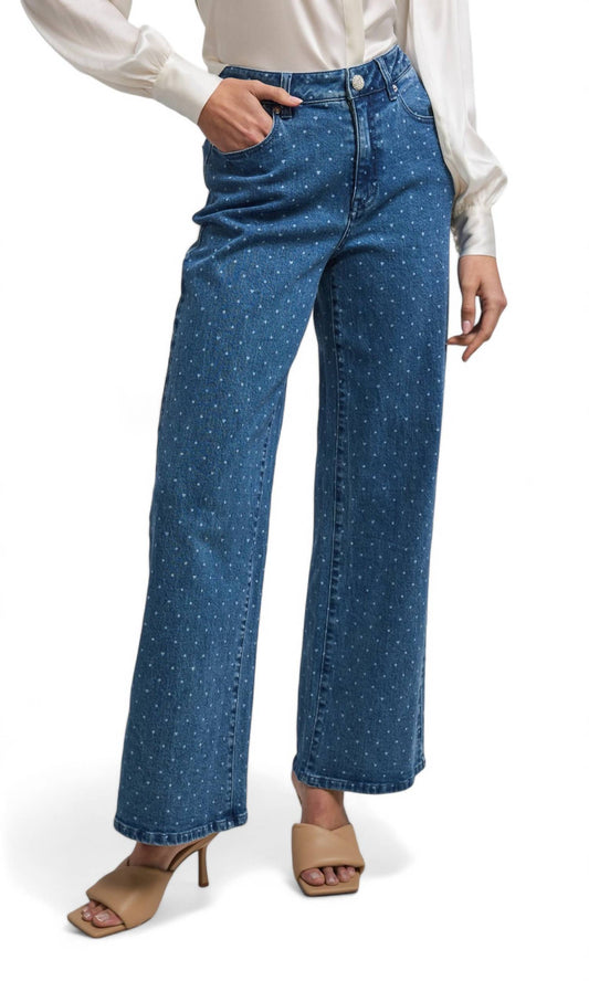 Generation Love - JUDITH POLKA DOT DENIM PANT