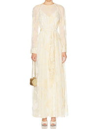 Zimmermann - Burnout Sheath Midi Dress