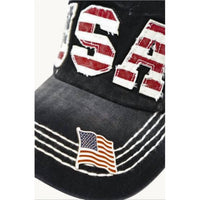Olive & Pique - Women's Usa Patriotic Vintage Cap