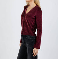 Goldie - Velour Crush Cardigan